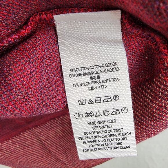 NEW Free People Music and Lyrics Damask Knit Long Sleeve Sweater Dress Red - Picture 10 of 13